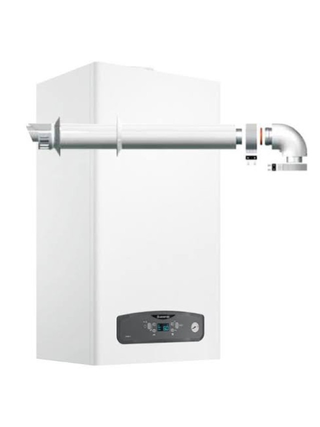 Centrala termica Ariston Cares S 24 kW, schimbator din INOX, pentru suprafete de pana la 120 mp, KIT de evacuare inclus